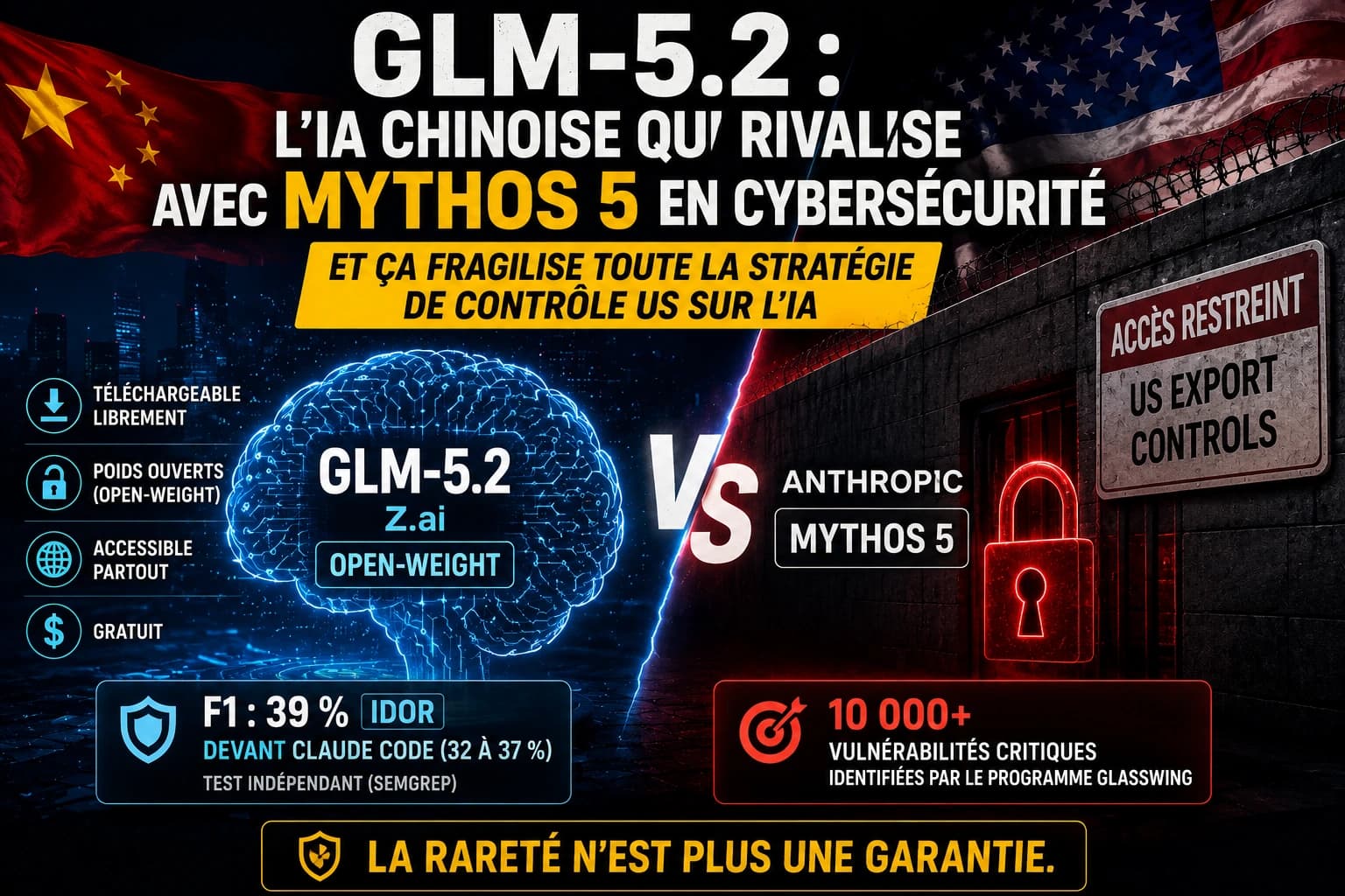 GLM-5.2 : l'IA chinoise qui rivalise avec Mythos en cybersécurité