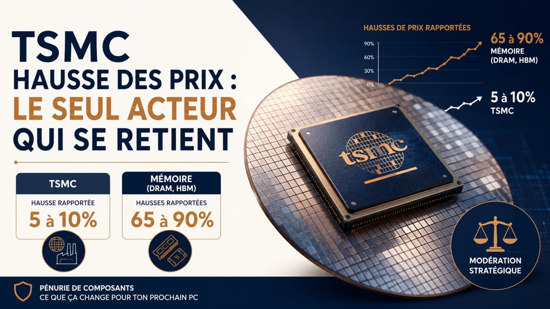 Hausse des prix TSMC : le seul acteur qui se retient