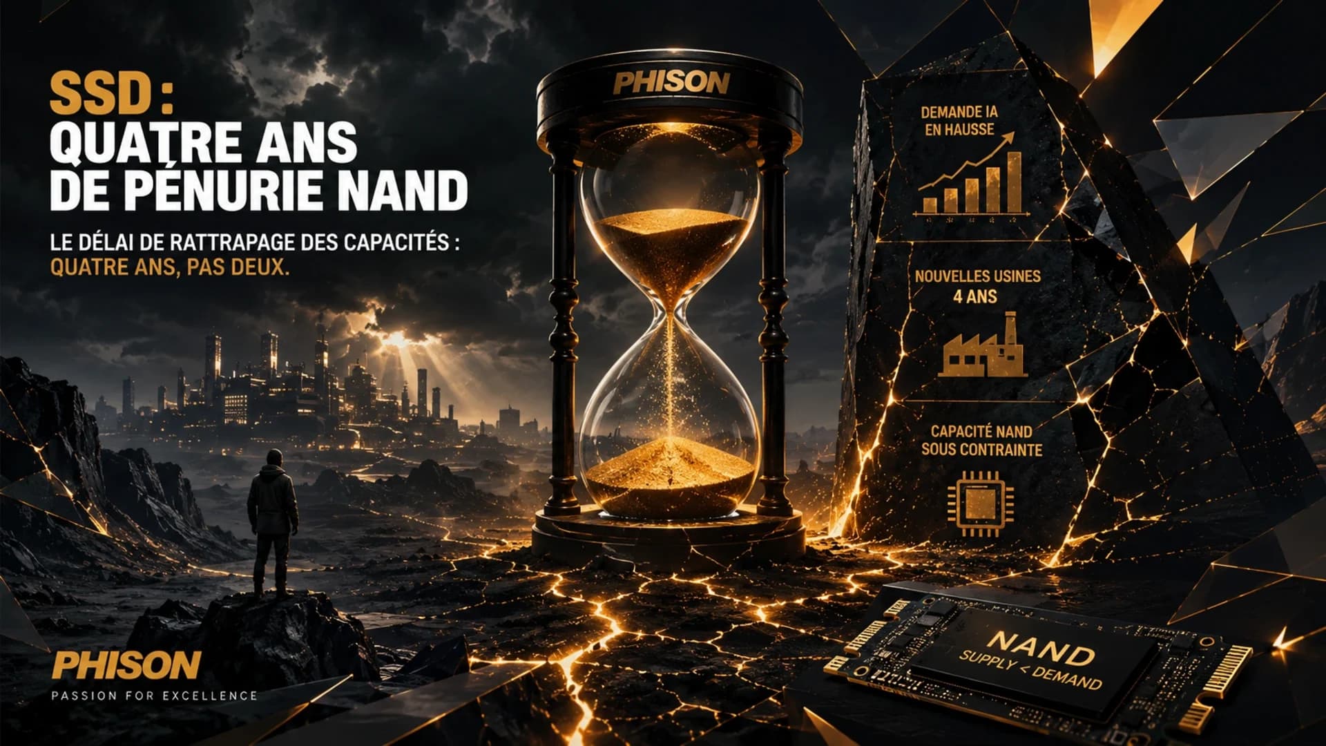 SSD : Phison annonce quatre ans de pénurie NAND