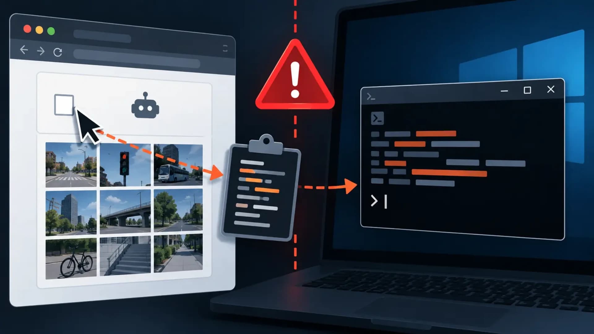 Faux CAPTCHA ClickFix : reconnaître le piège et réagir