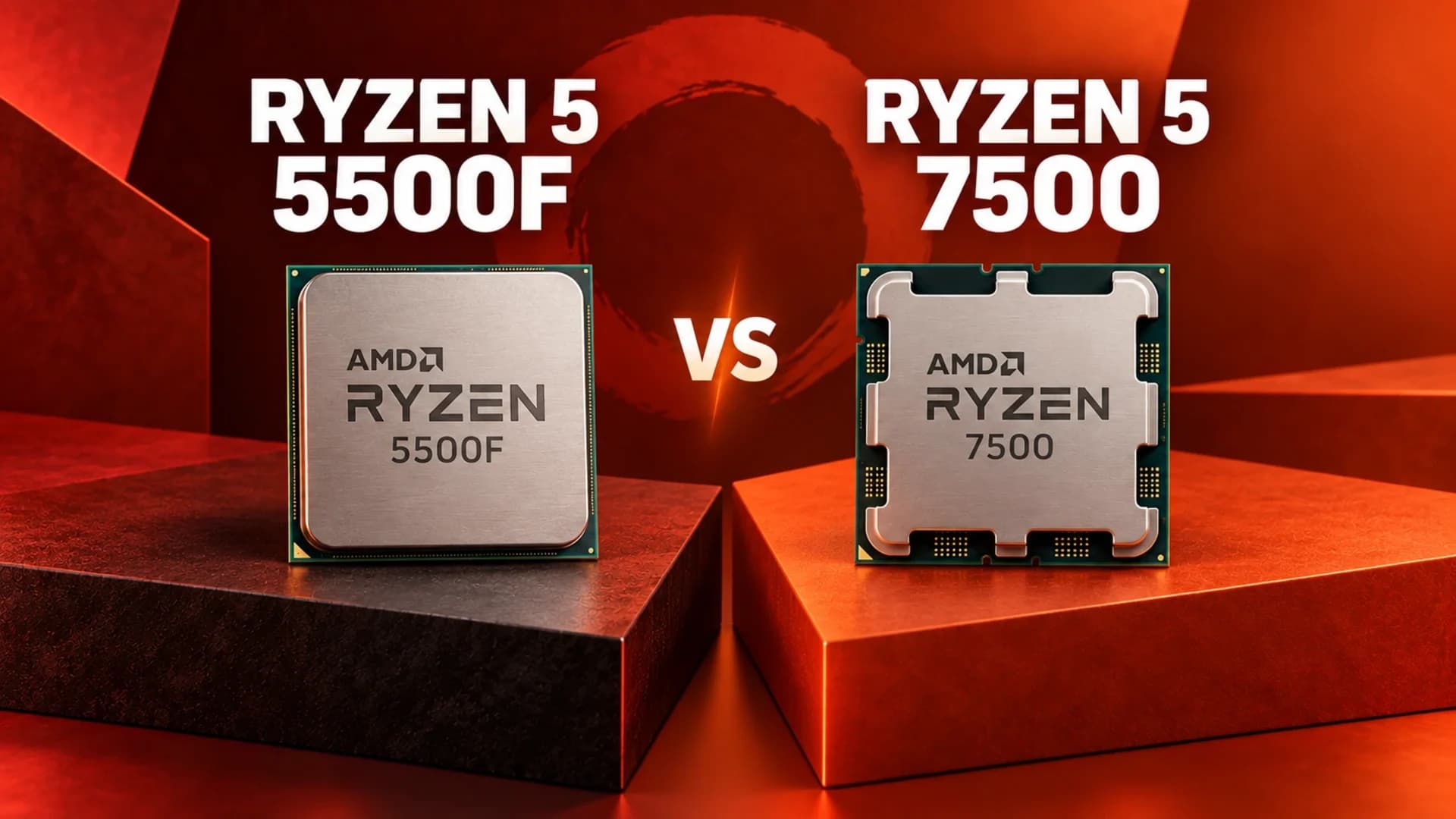 Ryzen 5 5500F et 7500 : deux nouveautés entre AM4 et AM5